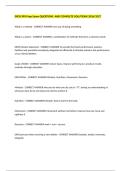EXOS XPS Prep Exam QUESTIONS  AND COMPLETE SOLUTIONS 2026&sol;2027