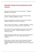 Republic Airways Interview Questions with answers