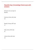 Republic Day 1 Knowledge Check exam with answers&period;