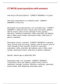 CT MPJE exam questions with answers