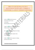 BIO 172 UH MANOA EXAM 2 QUESTIONS WITH 100&percnt; CORRECT ANSWERS &vert; LATEST VERSION 2025&sol;2026&period;
