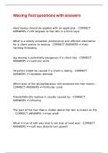 Waxing Test questions with answers
