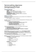 Samenvatting algemene bewegingspathologie