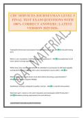 CDC SERVICES JOURNEYMAN LEVEL 5 FINAL TEST EXAM QUESTIONS WITH 100&percnt; CORRECT ANSWERS &vert; LATEST VERSION 2025&sol;2026&period;