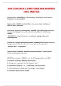 HHA 3308 EXAM 1 QUESTIONS AND ANSWERS 100&percnt; VERIFIED 