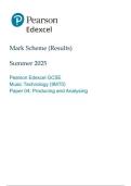Pearson Edexcel a level Music Technology &vert;final mark scheme&vert;2025&vert;9MT0&sol;04&vert;