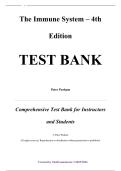 Test Bank &mdash; The Immune System&comma; 4th Edition &mdash; Peter Parham &mdash; ISBN 9780815344667