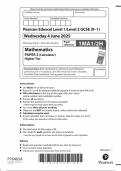 2025 Pearson Edexcel GCSE Mathematics Paper 2 &lpar;1MA1&sol;2H&colon; Calculator&rpar;