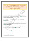 CON 127 EXAM QUESTIONS WITH 100&percnt; CORRECT ANSWERS &vert; LATEST VERSION 2025&sol;2026&period;