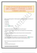 CONS 127 EXAM QUESTIONS WITH 100&percnt; CORRECT ANSWERS &vert; LATEST VERSION 2025&sol;2026&period;