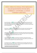 PSYC 3350-CULTURAL PSYCHOLOGY EXAM QUESTIONS WITH 100&percnt; CORRECT ANSWERS &vert; LATEST VERSION 2025&sol;2026&period;