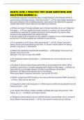 DANTE LEVEL 2 PRACTICE TEST EXAM QUESTIONS AND SOLUTIONS MARKED A&plus;
