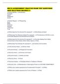 DELTA ACHIEVEMENT PRACTICE EXAM TEST QUESTIONS AND SOLUTIONS GRADED A&plus;