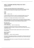 ASE A1 &lpar;ENGINE REPAIR&rpar; PRACTICE TEST &ndash; CUMULATIVE