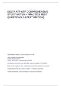 DELTA ATP CTP COMPREHENSIVE STUDY NOTES &plus; PRACTICE TEST QUESTIONS &lpar;LATEST EDITION&rpar;