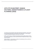 ATP-CTP EXAM PREP HUMAN FACTORS&comma; AERODYNAMICS & FLIGHT PLANNING &lpar;2025&rpar;