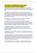 FLS DIRECTOR COMPREHENSIVE EXAM SHEET QUESTIONS AND SOLUTIONS MARKED A&plus;