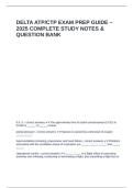 DELTA ATP CTP EXAM PREP GUIDE &ndash; 2025 COMPLETE STUDY NOTES & QUESTION BANK