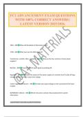 FC2 ADVANCEMENT EXAM QUESTIONS WITH 100&percnt; CORRECT ANSWERS &vert; LATEST VERSION 2025&sol;2026&period;