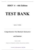Test Bank &mdash; HDEV&comma; 4th Edition &mdash; Spencer A&period; Rathus&comma; Rebecca Rogerson & Laura Berk &mdash; ISBN 9780176874254