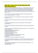 MED CERT ACTUAL FINAL PAPER QUESTIONS AND SOLUTIONS RATED A&plus;