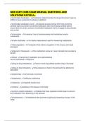 MED CERT CORE EXAM MANUAL QUESTIONS AND SOLUTIONS RATED A&plus;
