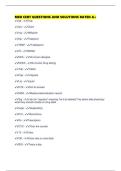 MED CERT QUESTIONS AND SOLUTIONS RATED A&plus;