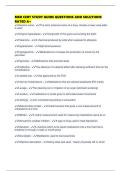 MED CERT STUDY GUIDE QUESTIONS AND SOLUTIONS RATED A&plus;