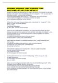 MICHIGAN MECHANIC COMPREHENSIVE EXAM QUESTIONS AND SOLUTIONS RATED A&plus;