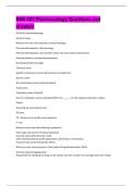 RHB 507 Pharmacology Questions and  answers 