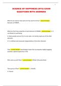 SCIENCE OF HAPPINESS &lpar;NYU&rpar; EXAM QUESTIONS WITH ANSWERS