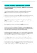 RM&colon; Citi Modules Questions and answers 
