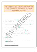 FSE 214 FINAL EXAM QUESTIONS WITH 100&percnt; CORRECT ANSWERS &vert; LATEST VERSION 2025&sol;2026&period;