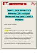 CMN 571 FINAL EXAM STUDY GUIDE ACTUAL 2025&sol;2026 QUESTIONS AND 100&percnt; CORRECT ANSWERS