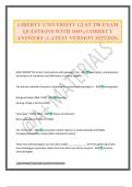 LIBERTY UNIVERSITY GLST 290 EXAM QUESTIONS WITH 100&percnt; CORRECT ANSWERS &vert; LATEST VERSION 2025&sol;2026&period;