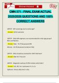 CMN 571 - FINAL EXAM ACTUAL 2025&sol;2026 QUESTIONS AND 100&percnt; CORRECT ANSWERS