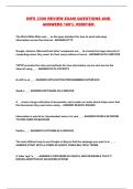 INFS 3308 REVIEW EXAM QUESTIONS AND ANSWERS 100&percnt; VERIFIED 
