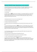 Stroke NCLEX Exam Questions and answers 