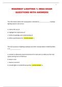 ROADWAY LIGHTING 1&colon; IMSA EXAM QUESTIONS WITH ANSWERS