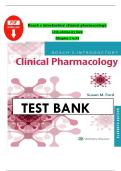 Test Bank for Roach&rsquo;s Introductory Clinical Pharmacology 11th Edition by Ford &lpar;Chapters 1&ndash;54&rpar;