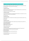 Stroke nursing Exam Questions and answers 