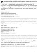 HESI RN MEDICAL SURGICAL EXAM PACK 2024 QUESTIONS AND ANSWER 