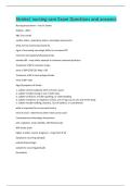 Stroke&sol; nursing care Exam Questions and answers 
