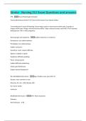 Stroke - Nursing 211 Exam Questions and answers 