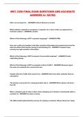 MKT 3308 FINAL EXAM QUESTIONS AND ACCURATE ANSWERS A&plus; RATED 