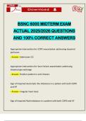 BSNC 6000 MIDTERM EXAM ACTUAL 2025&sol;2026 QUESTIONS AND 100&percnt; CORRECT ANSWERS