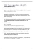 N432 Exam 1 questions with 100&percnt; correct answers