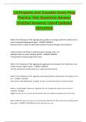 CA Property And Casualty Exam Final Practice Test Questions Answers &lpar;Verified Answers&rpar; Latest Updated 2025&sol;2026&period;