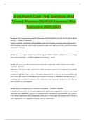 arole Agent Exam Test Questions And Correct Answers &lpar;Verified Answers&rpar; Plus Rationales 2025&sol;2026&period;