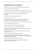 USPS 955 Exam Graded A&plus;